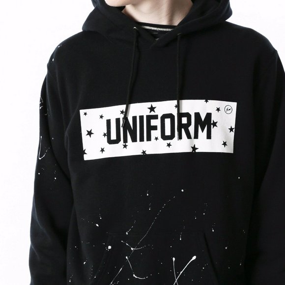 UNIFORM EXPERIMENT Drip Star Logo Pullover Hoodie - Picture 6 of 10